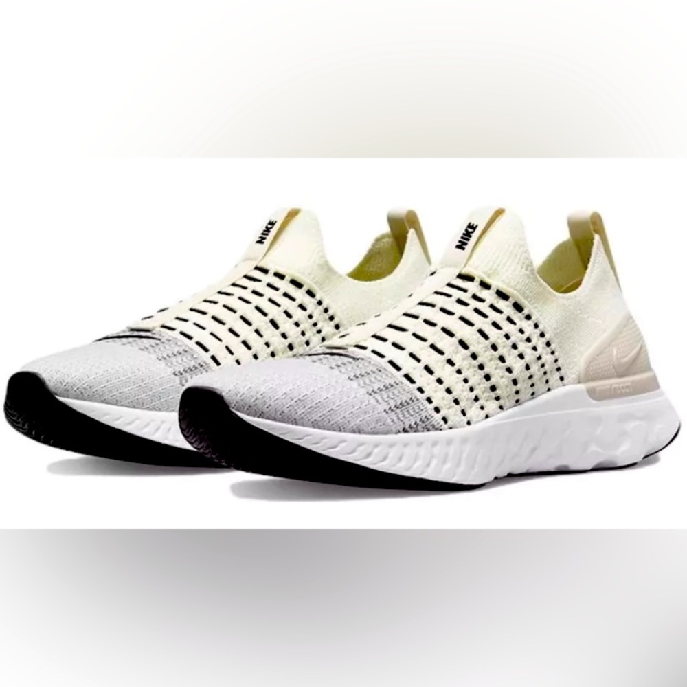 Nike React Phantom Run FK 2 Sail -NEW- White Black Shoes DV2139-100 M/Size 12